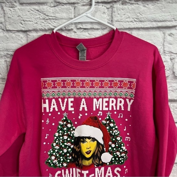 Taylor Swift Have A Merry Swift-mas Ugly Christmas Sweater Sweatshirt small - Picture 3 of 7